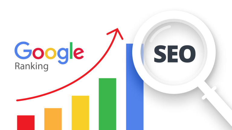 Grafik zeigt Ranking-Steigerung bei Google – SEO-Erfolg durch professionelle Suchmaschinenoptimierung